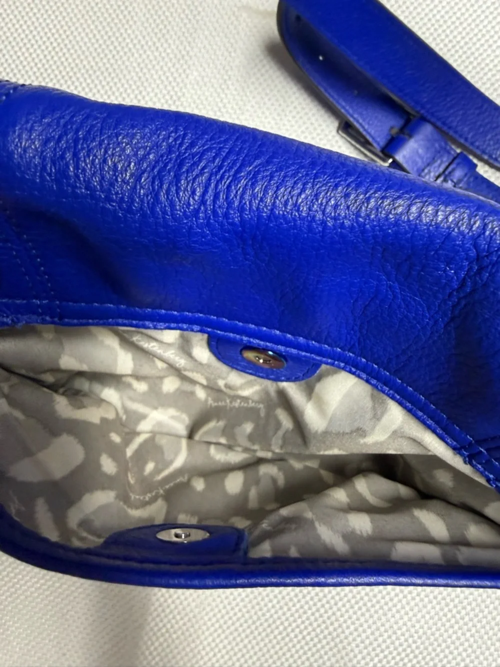 Aimee Kestenberg Cobalt Blue Leather Crossbody Bag - Picture 8 of 11